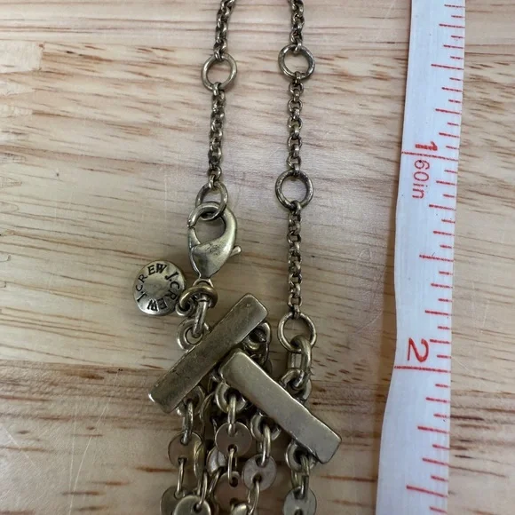 J. Crew Gold Necklace Layered Y-Shape Design - Picture 7 of 7